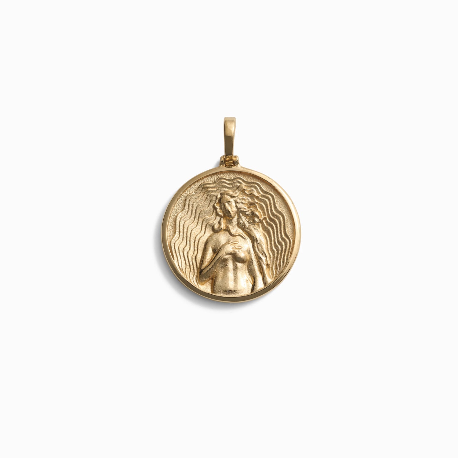 Product image of Round 20MM Aphrodite Pendant in gold