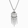 Grey Moonstone Wind Chime Necklace