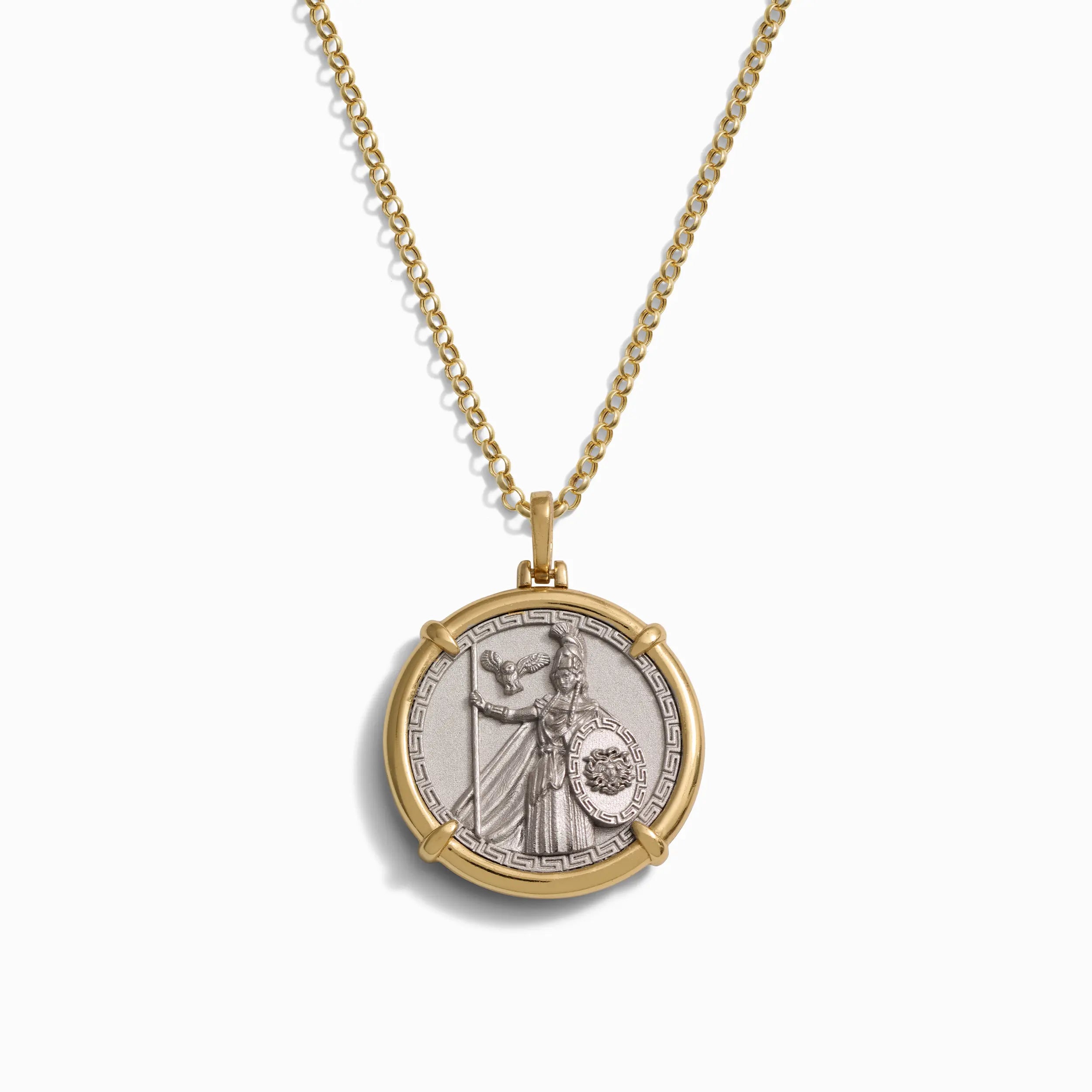 Alexandria Layered Necklace, shops Medallion Layered Necklace, Gold Coin Necklace, Silver Coin Pendant, Coin Jewelry, Disc Necklace, Round Pendant