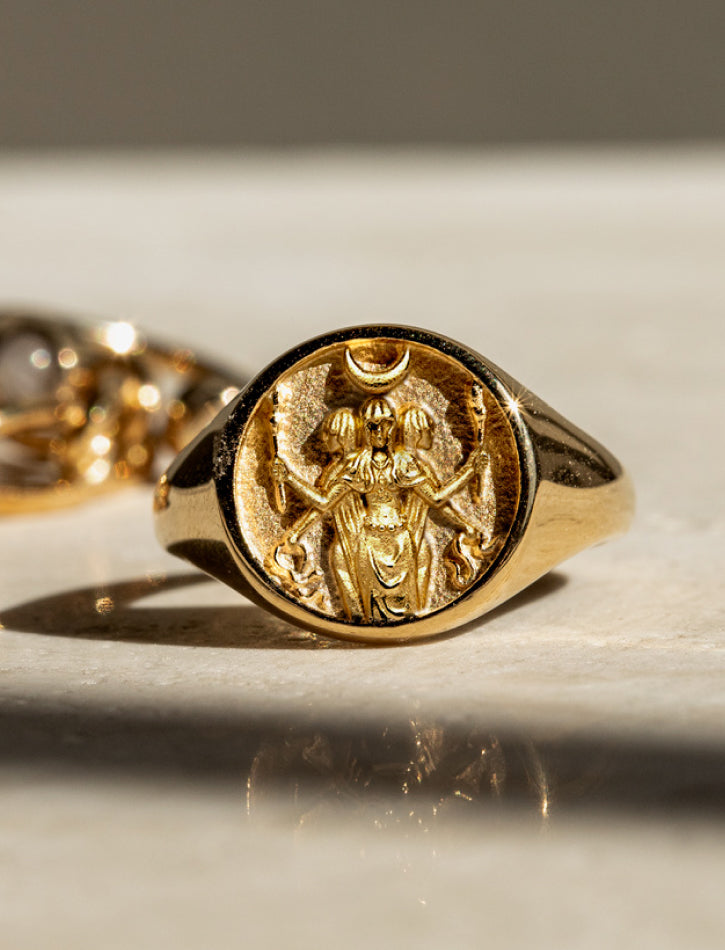 Product image of Goddess Signet Rings