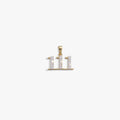 Awe Inspired Pendants 14K Gold Vermeil / 111 Sapphire Angel Number Amulet