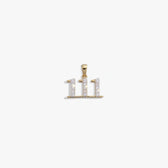 Awe Inspired Pendants 14K Gold Vermeil / 111 Sapphire Angel Number Amulet