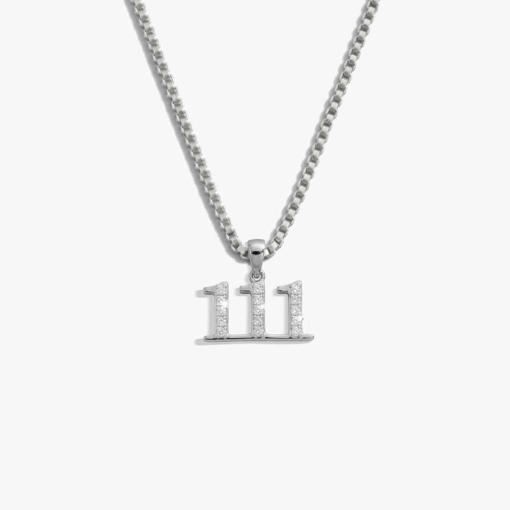 Awe Inspired  Necklaces Sapphire Angel Number Necklace