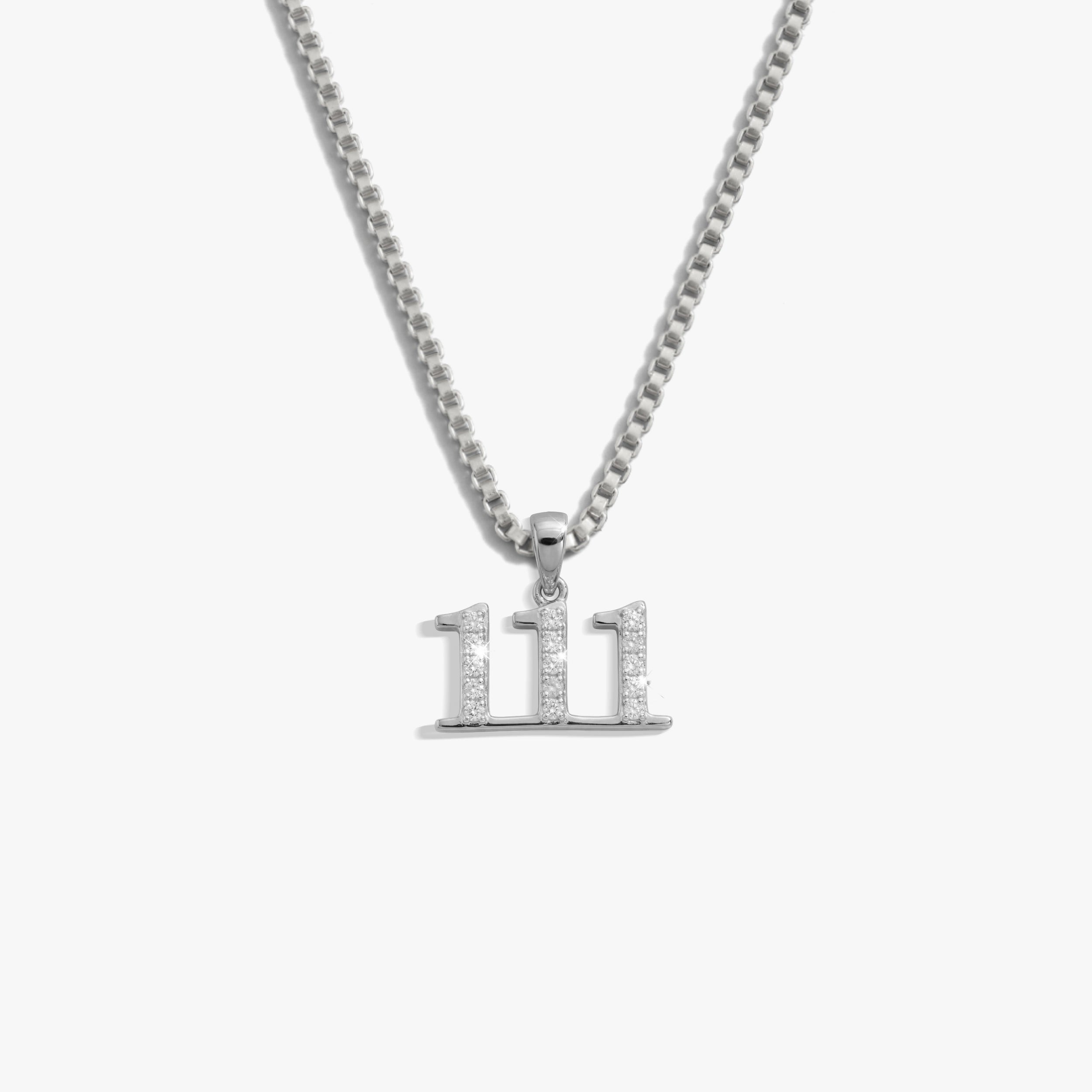 Awe Inspired  Necklaces Sapphire Angel Number Necklace