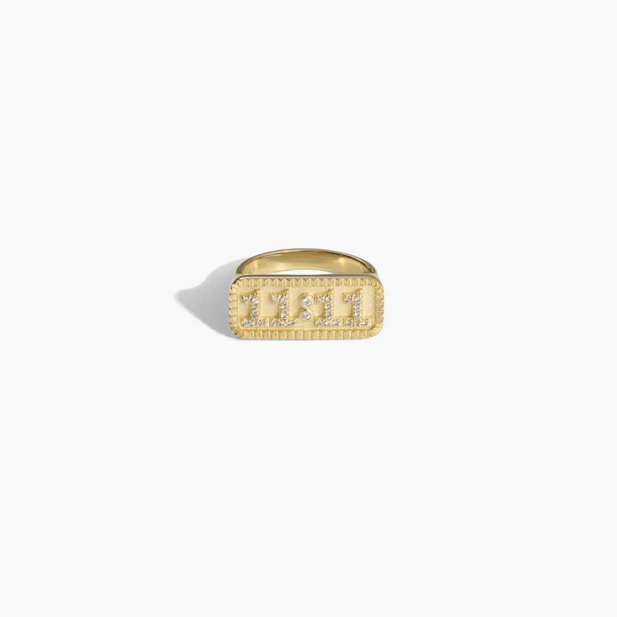 Awe Inspired Rings 14K Yellow Gold Vermeil / 7 Men's 11:11 Ring
