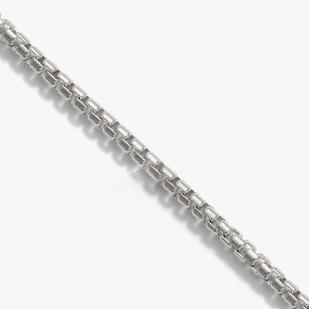 Awe Inspired Necklaces 925 Sterling Silver / 18'' / Rounded Box Chain 2.4mm Rounded Box Chain