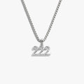 Awe Inspired Necklaces 925 Sterling Silver / 222 / 16''-18'' Sapphire Angel Number Necklace