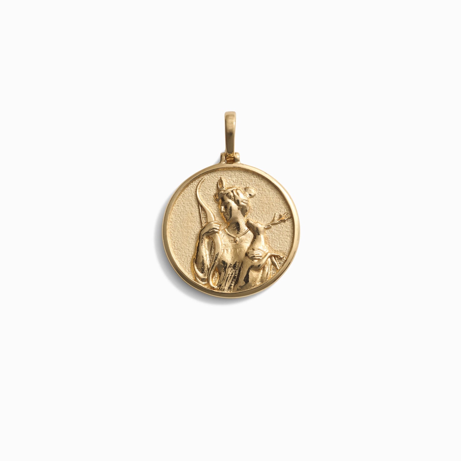 Product image of Standard round Artemis pendant in gold