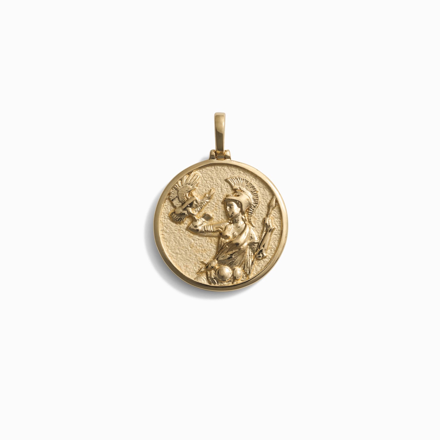 Product image of Round standard Athena pendant in gold