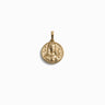 Mini round Nyx pendant in gold vermeil