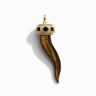 Tiger's Eye Horn Pendant