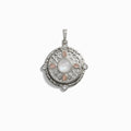 Awe Inspired Pendants 925 Sterling Silver / Pink Quartz Manifestation Locket Pendant
