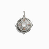 Awe Inspired Pendants 925 Sterling Silver / Pink Quartz Manifestation Locket Pendant