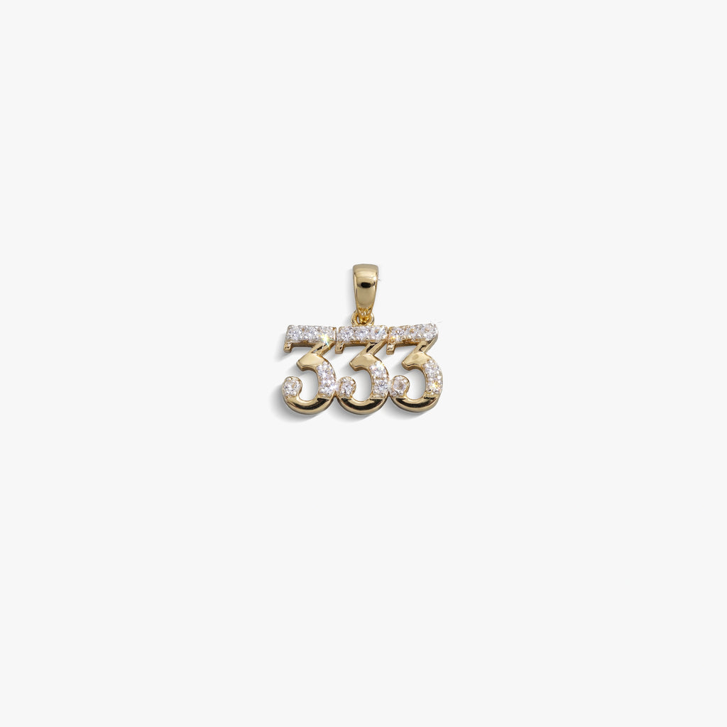 Awe Inspired  Pendants 333 Sapphire Angel Number