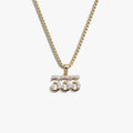 Awe Inspired Necklaces 14K Gold Vermeil / 333 / 16''-18'' Sapphire Angel Number Necklace