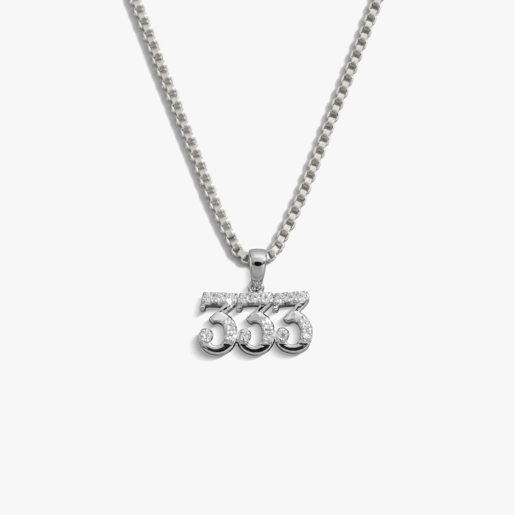 Awe Inspired  Necklaces Sapphire Angel Number Necklace