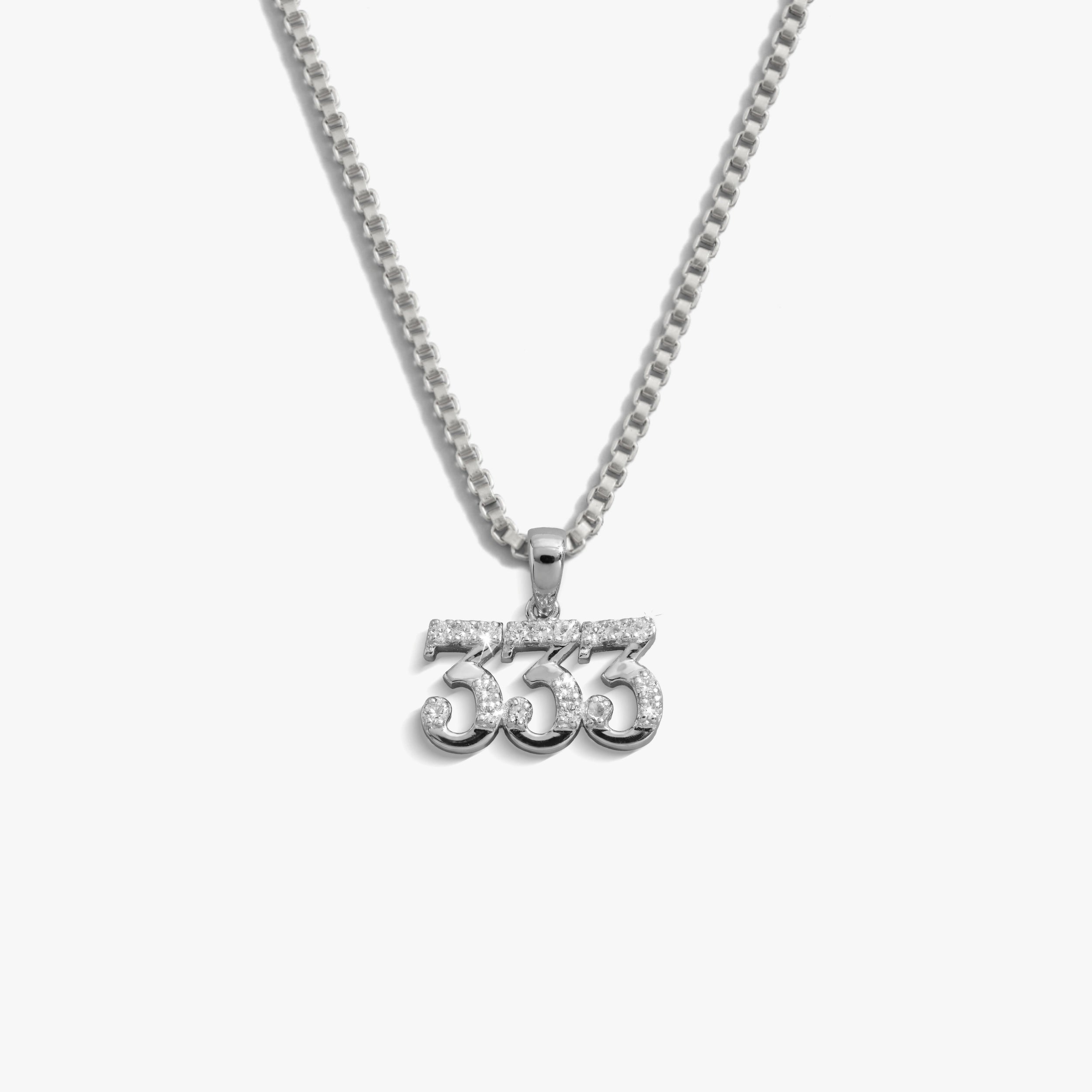 Awe Inspired  Necklaces Sapphire Angel Number Necklace