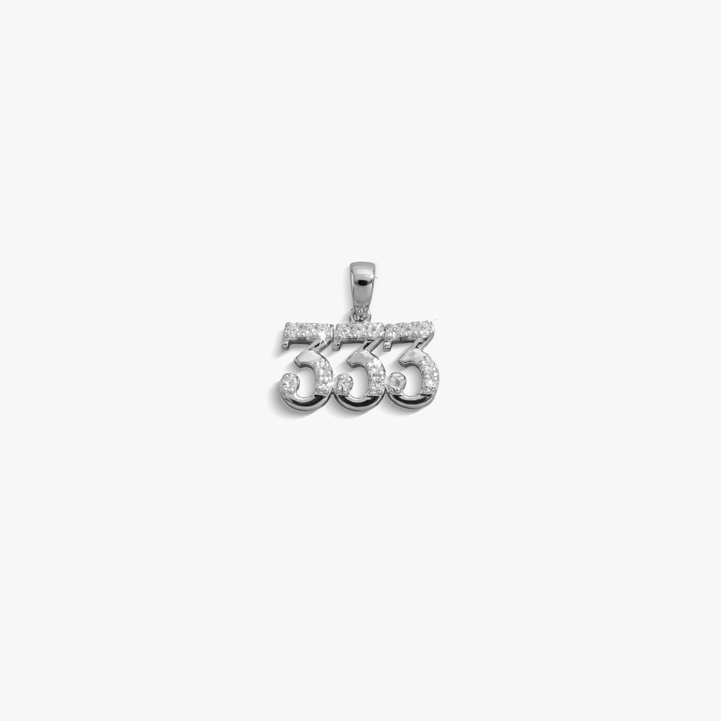 Awe Inspired  Pendants 333 Sapphire Angel Number