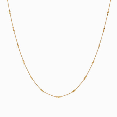 Orbit Chain Necklace in gold vermeil