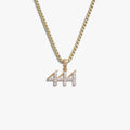 Awe Inspired Necklaces 14K Gold Vermeil / 444 / 16''-18'' Sapphire Angel Number Necklace