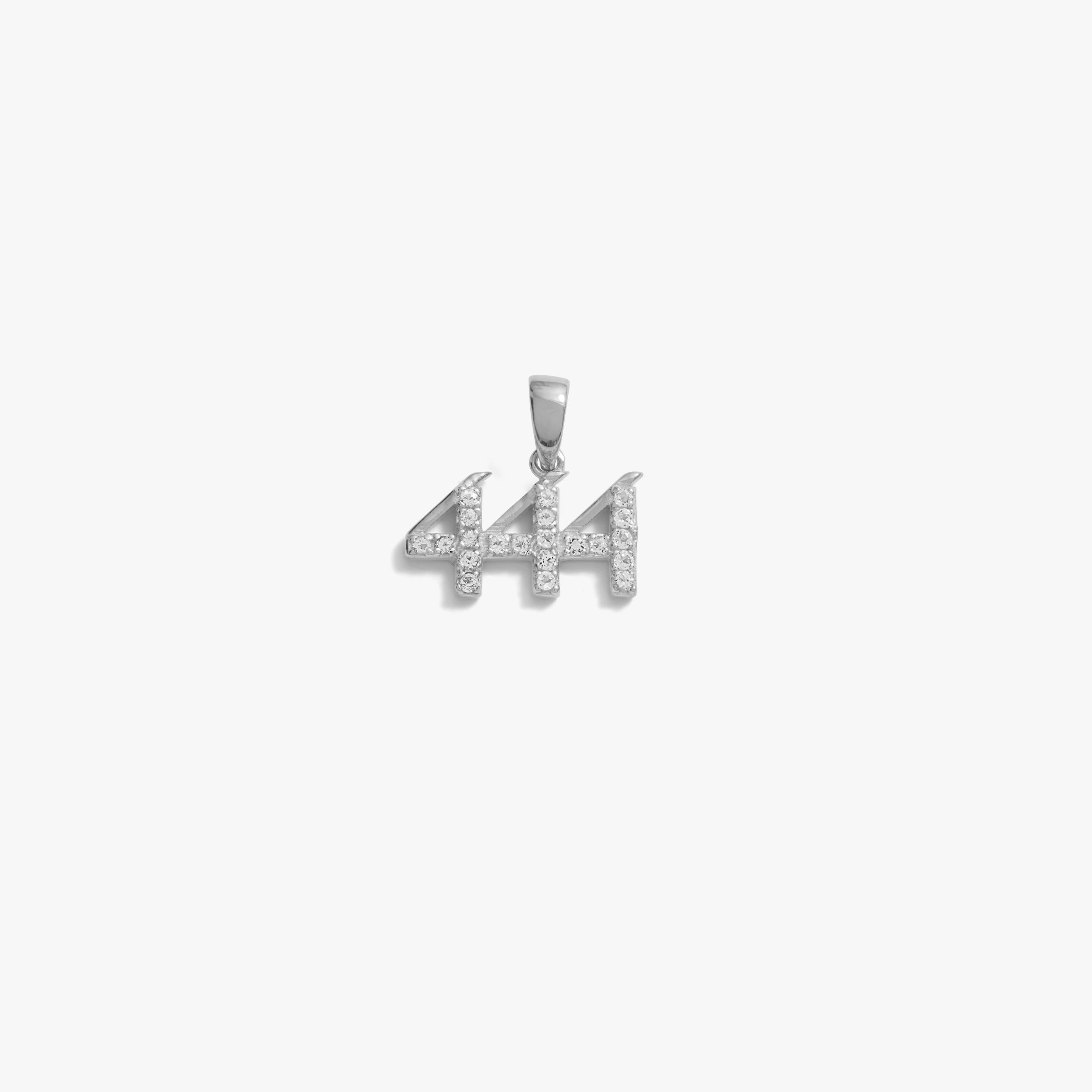 Awe Inspired  Pendants 444 Sapphire Angel Number Amulet