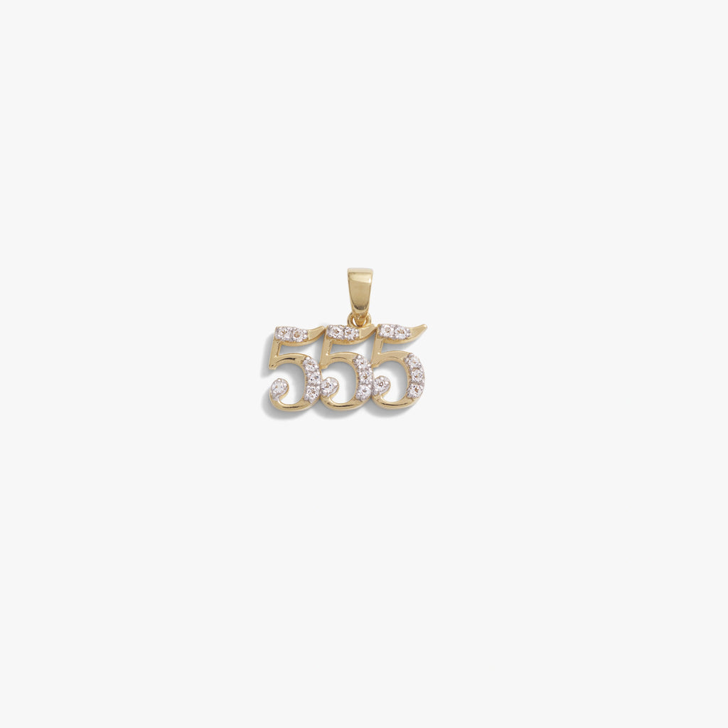 Awe Inspired  Pendants 555 Sapphire Angel Number Amulet