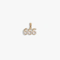Awe Inspired Pendants 14K Gold Vermeil / 666 Sapphire Angel Number Amulet