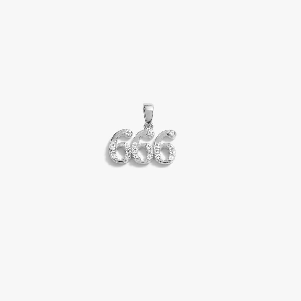 Awe Inspired  Pendants 666 Sapphire Angel Number Amulet