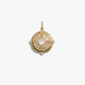 Awe Inspired Pendants 14K Gold Vermeil / Pink Quartz Manifestation Locket Pendant