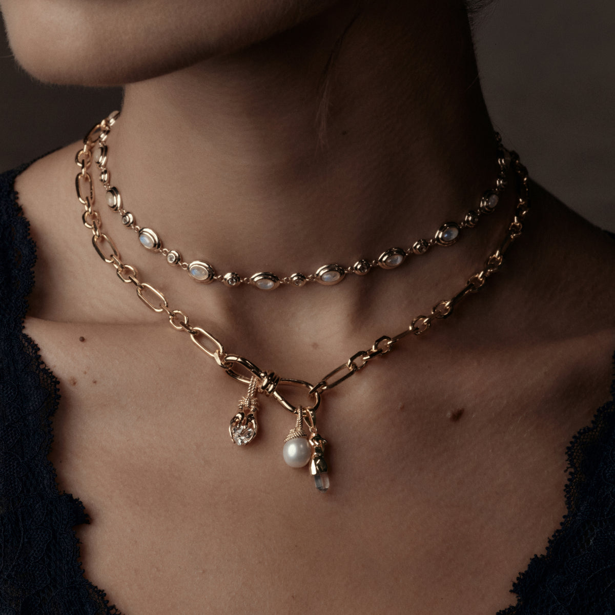 Awe Inspired Pendants Adorned Pearl Pendant