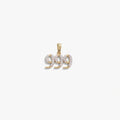 Awe Inspired  Pendants 999 Sapphire Angel Number Amulet