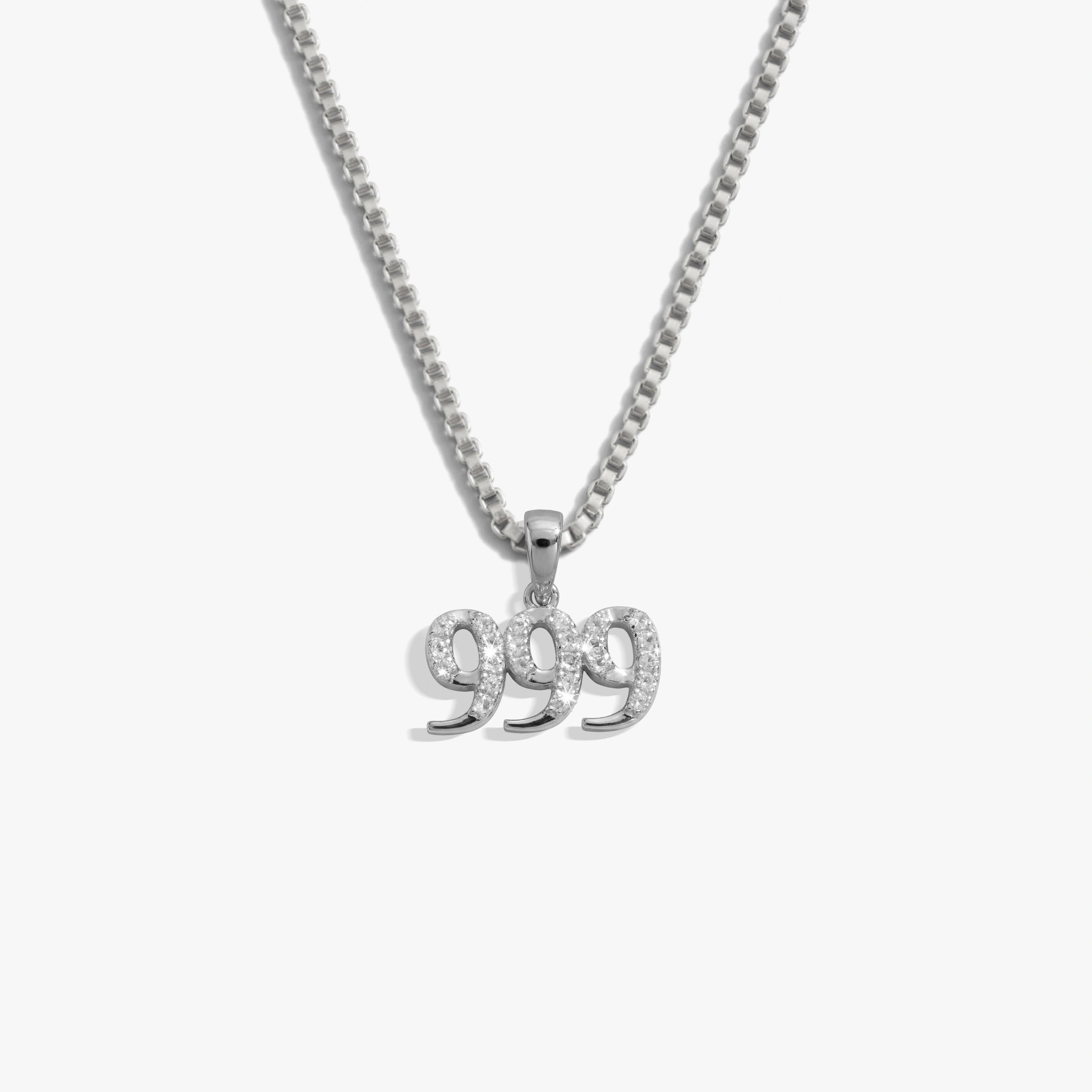Awe Inspired  Necklaces Sapphire Angel Number Necklace