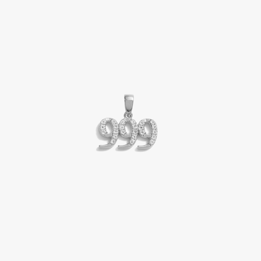 Awe Inspired  Pendants 999 Sapphire Angel Number Amulet