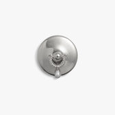 Awe Inspired Accessories Silver Plated Brass Pierced Pearl Brooch