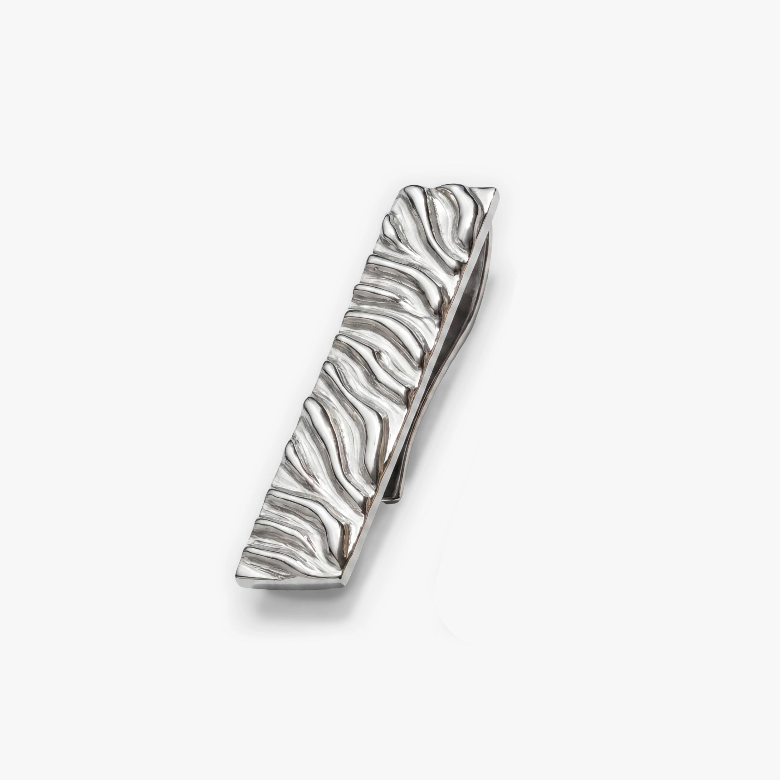 Awe Inspired Tools Silver Plated Brass Cat Print Money Clip