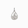 Teardrop Amphitrite pendant in sterling silver