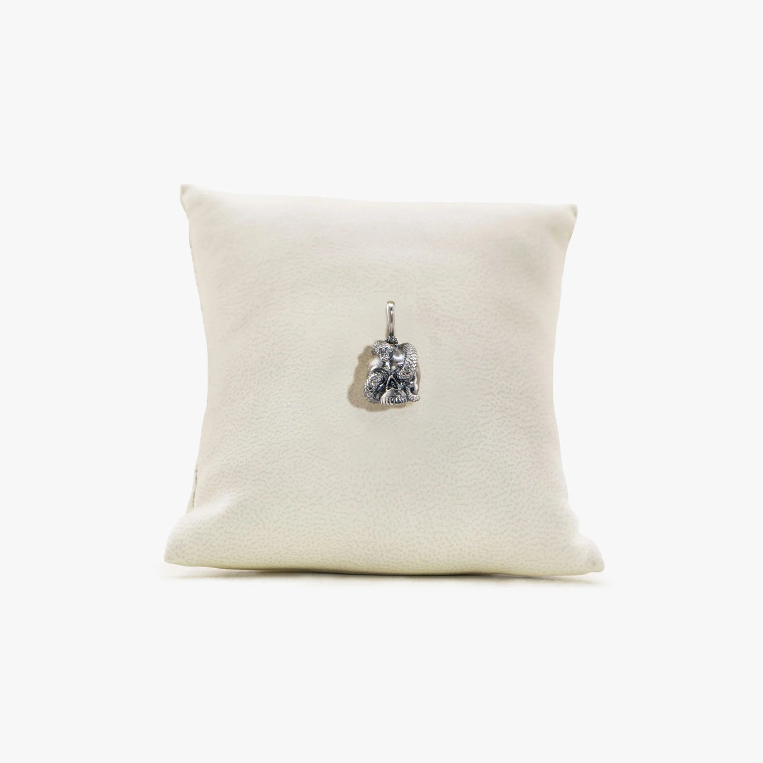 Awe Inspired Pendant Oxidized 925 Sterling Silver Archive Early Stage Serpent Skull Pendant