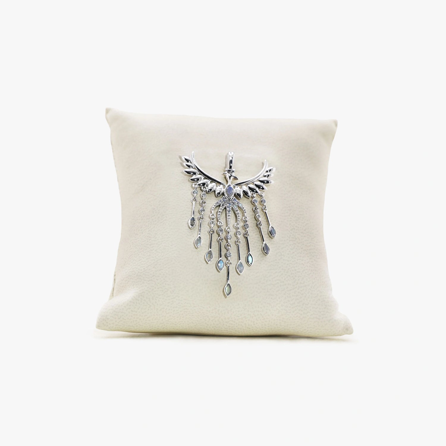 Awe Inspired Pendant 925 Sterling Silver / Labradorite Archive Chandelier Phoenix Pendant