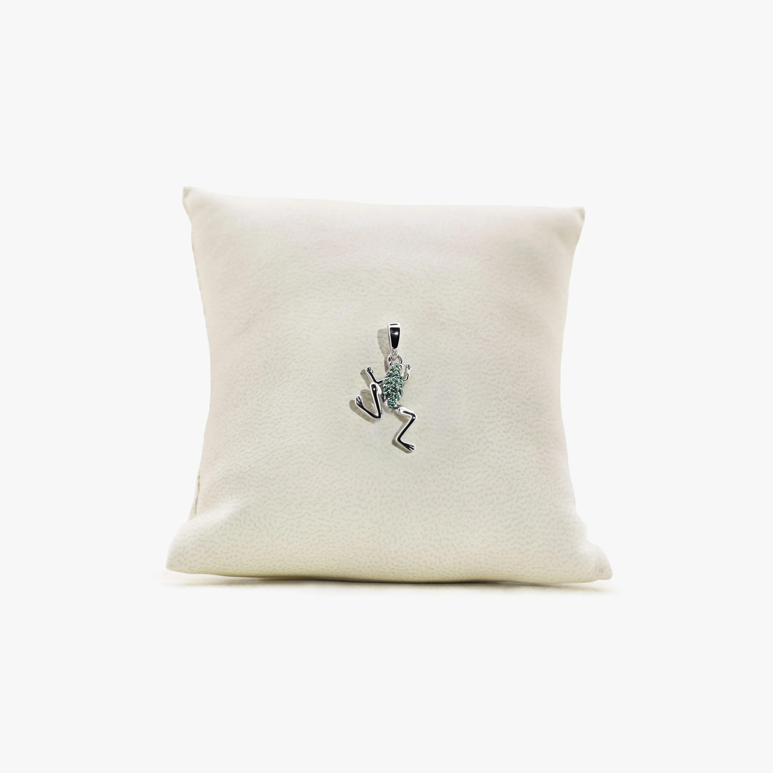 Awe Inspired Pendant 14K Gold Vermeil / Green Diamond Archive Green Diamond Baby Frog Amulet