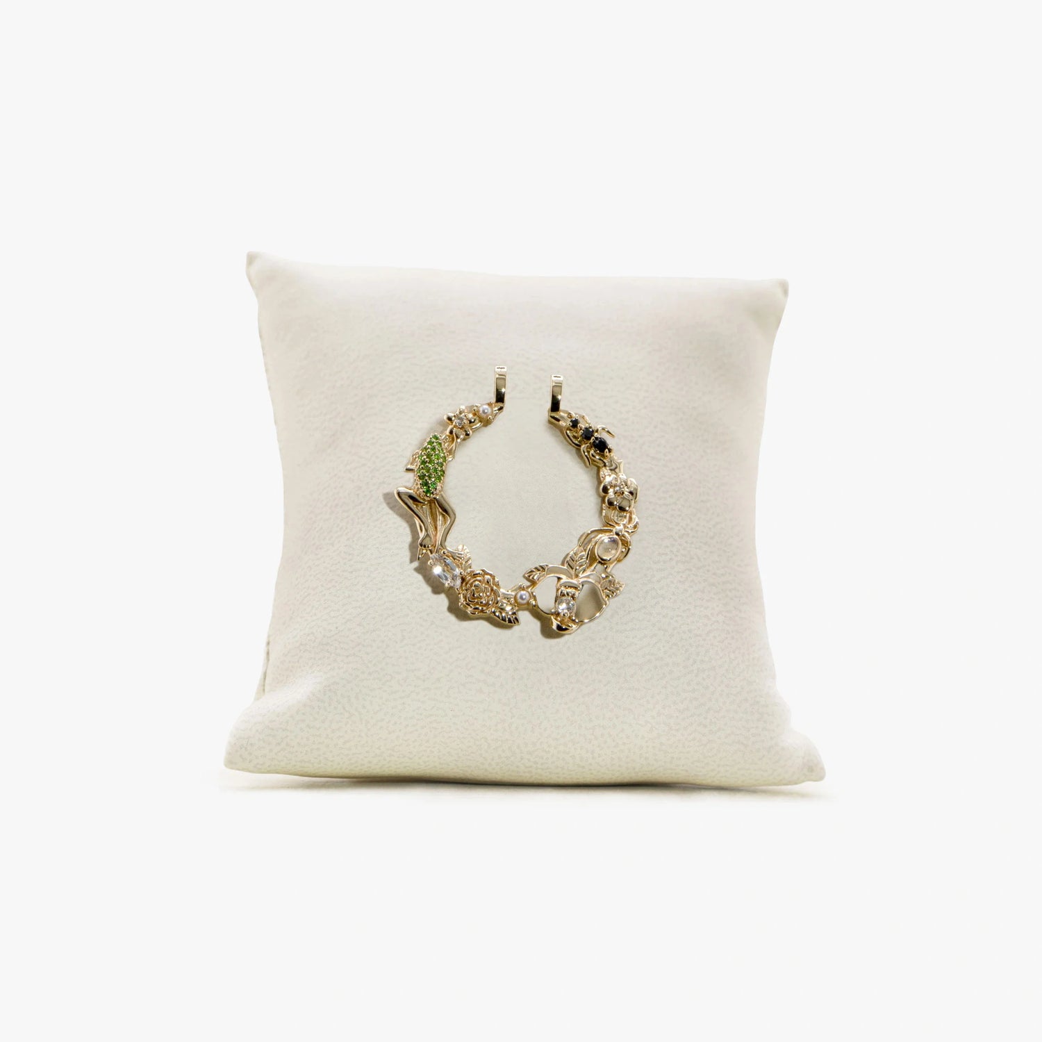 Awe Inspired Pendant 14K Gold Vermeil / Green Diamond Archive Secret Forest Halo