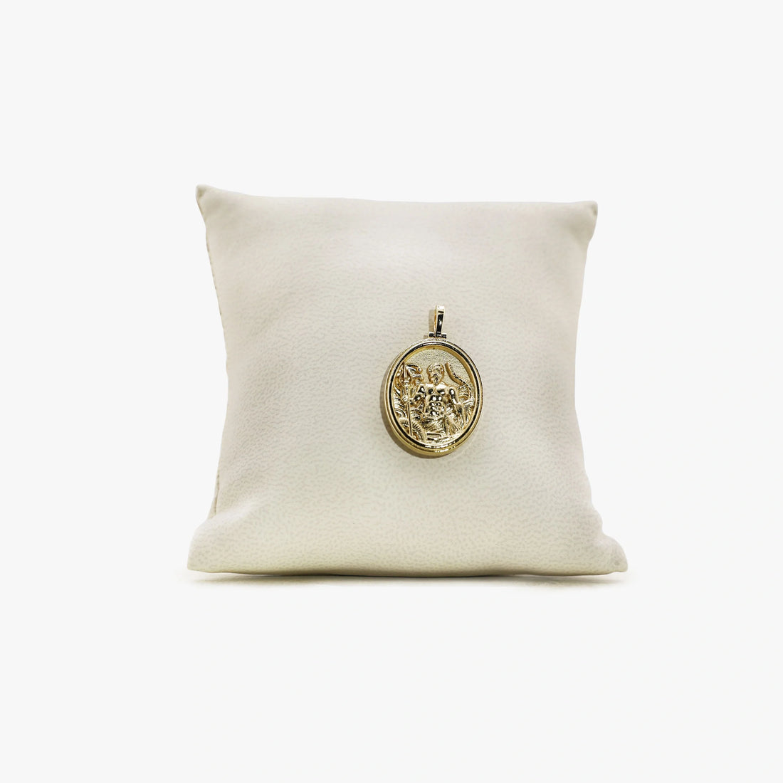 Awe Inspired Pendant 14K Gold Vermeil Archive Poseidon Oval Pendant