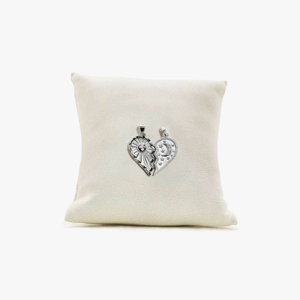 Awe Inspired Pendant 925 Sterling Silver Archive Sun & Moon Split Heart Pendants