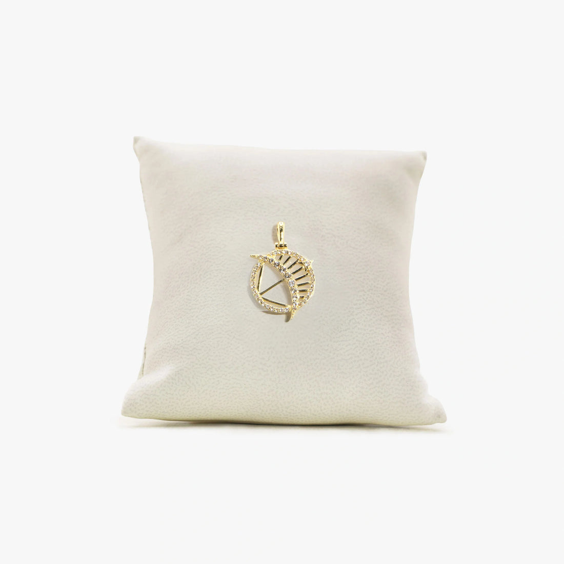 Awe Inspired Pendant 14K Gold Vermeil Archive Kali's Bow and Arrow Pendant