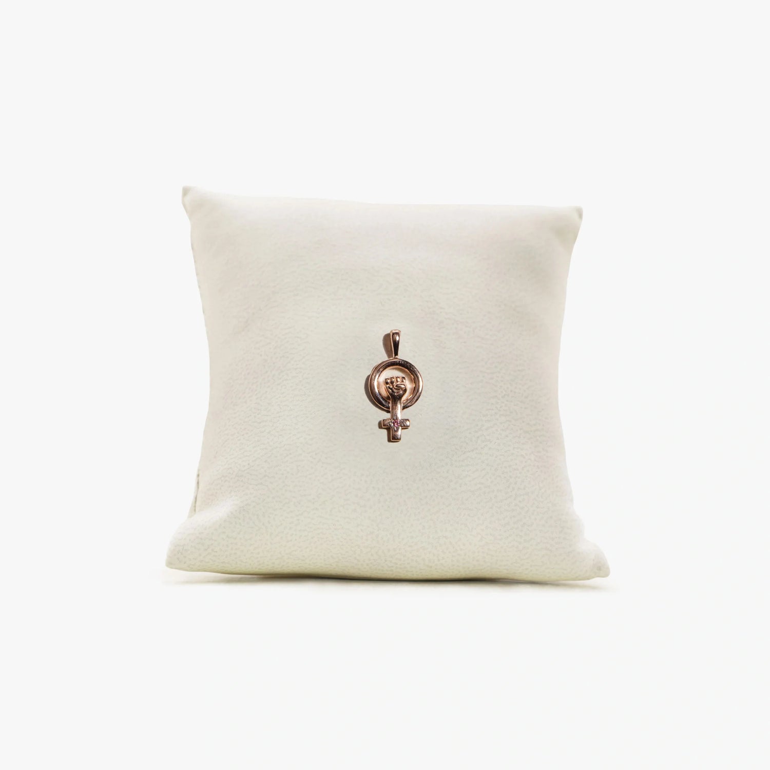 Awe Inspired Pendant Rose Gold Vermeil Archive Woman Power Charm in Rose Gold