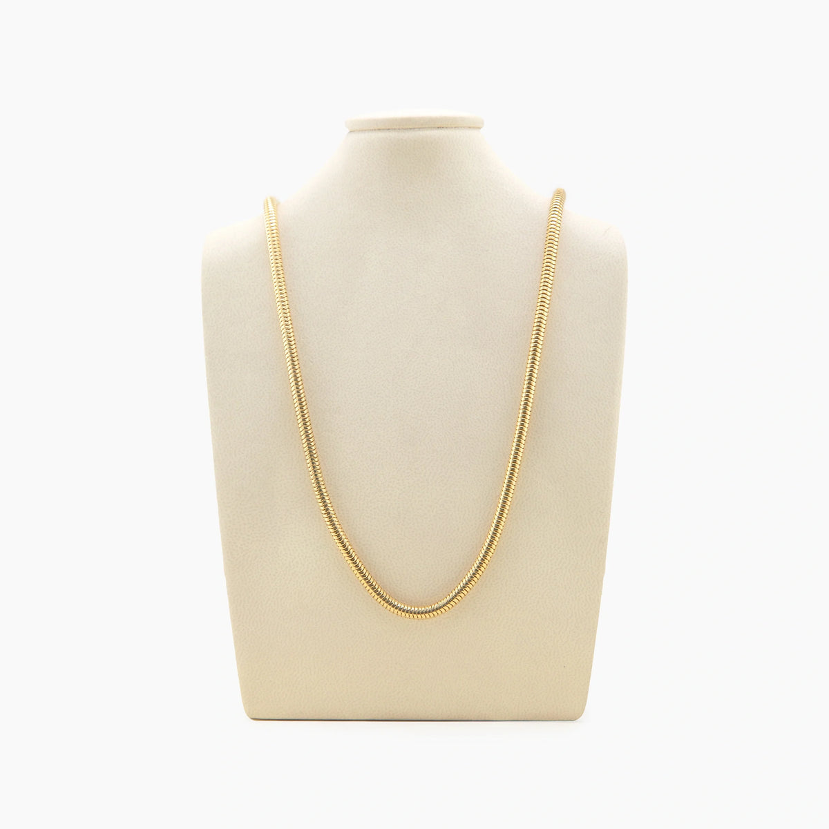 Awe Inspired Necklace 14K Gold Vermeil / 18" Archive Thick 4mm Snake Chain