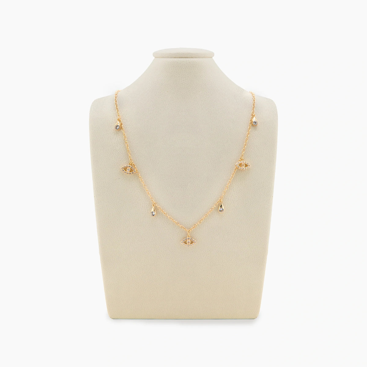 Awe Inspired Necklace 14K Gold Vermeil / 18" / White Topaz Archive Third Eye Station Necklace