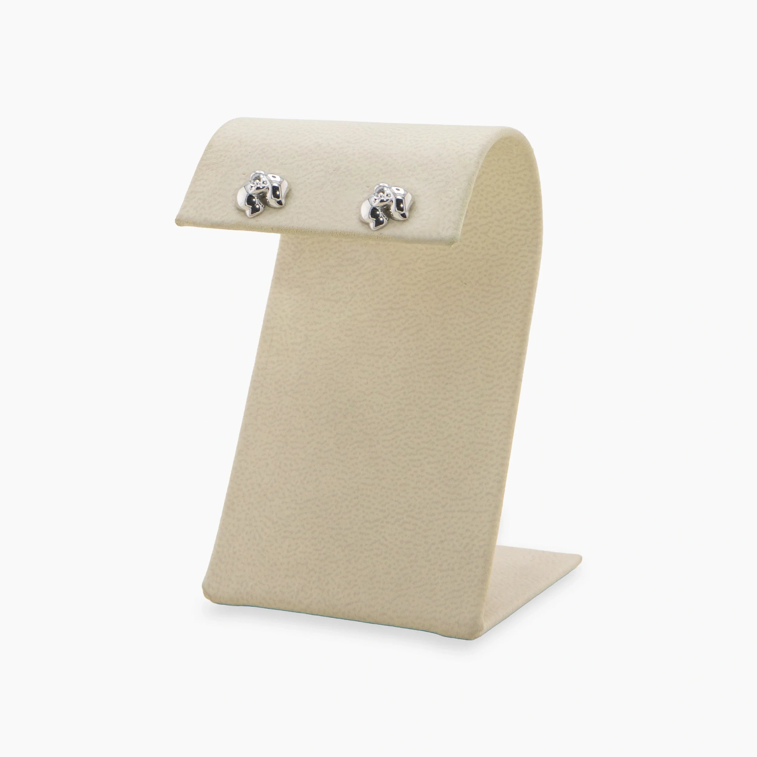 Archive Rounded White Topaz Orchid Studs