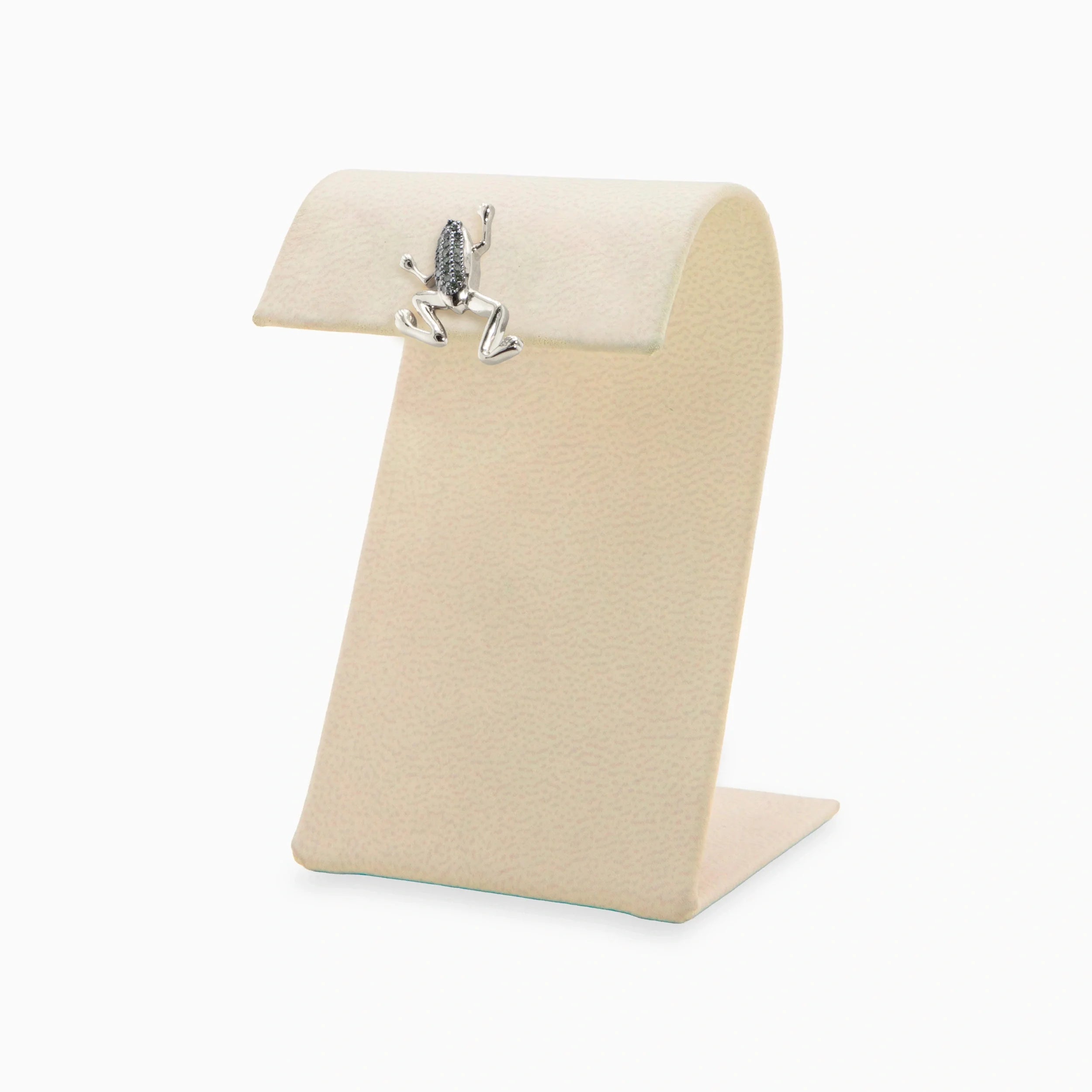 Awe Inspired Earrings 925 Sterling Silver / Green Diamond / Single Archive Rightside Green Frog Single Stud