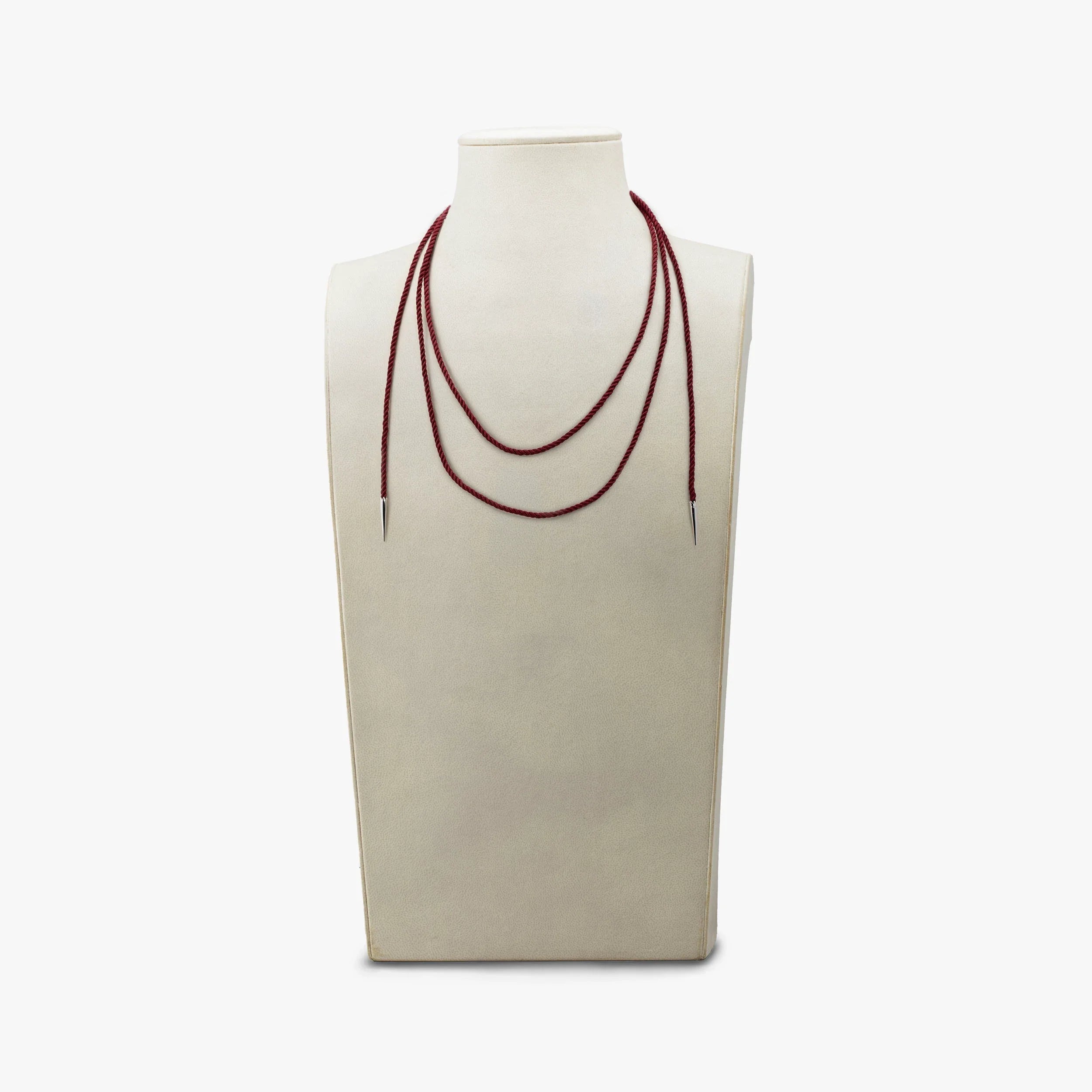 Awe Inspired Necklaces 925 Sterling Silver Archive Twisted Cord Necklace