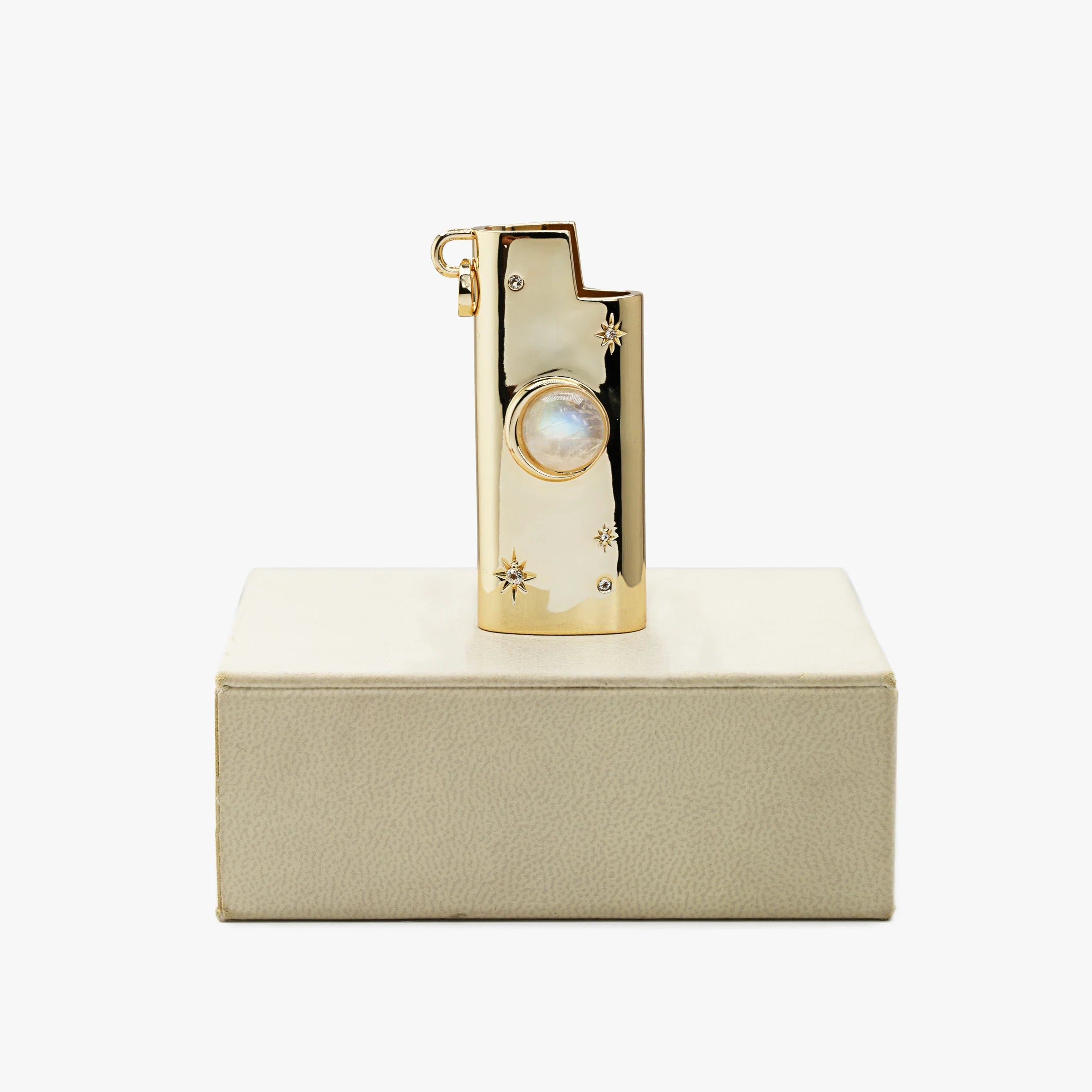Awe Inspired Accessories 14K Gold Vermeil Archive Solar Full Size Lighter Case-Fam